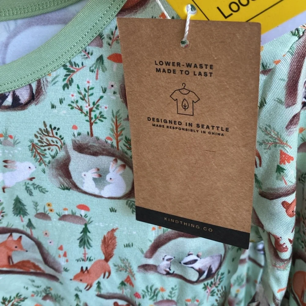 Wild Woven (formerly Kind Thing) Burrow Two-Piece Pajama Set - Picture 3 of 11